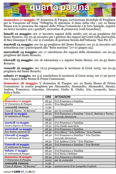 Comun I Care 10 Maggio pag. 1