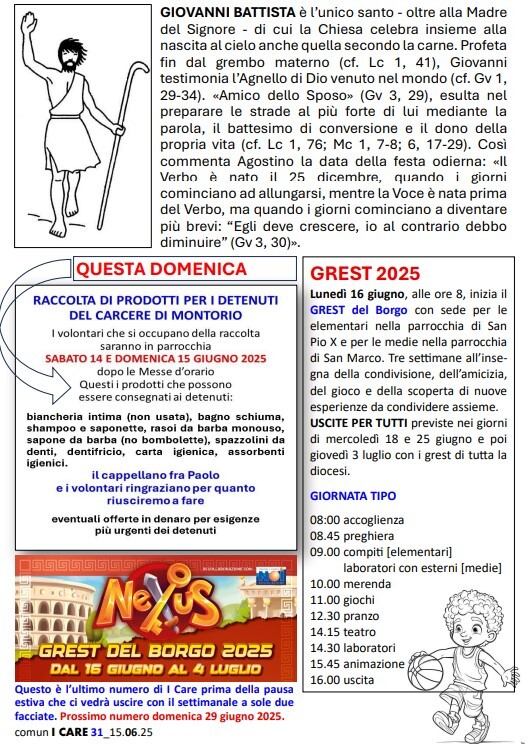 Comun I Care 13 giugno pag. 1