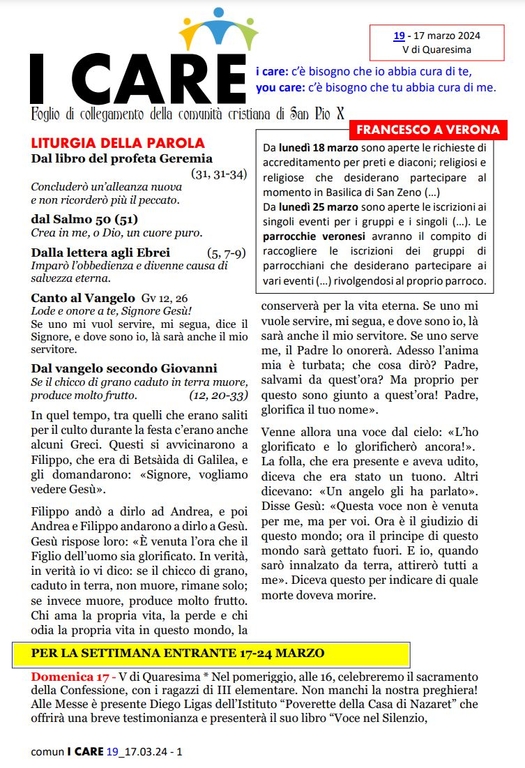 Comun I Care 17 Marzo pag. 1