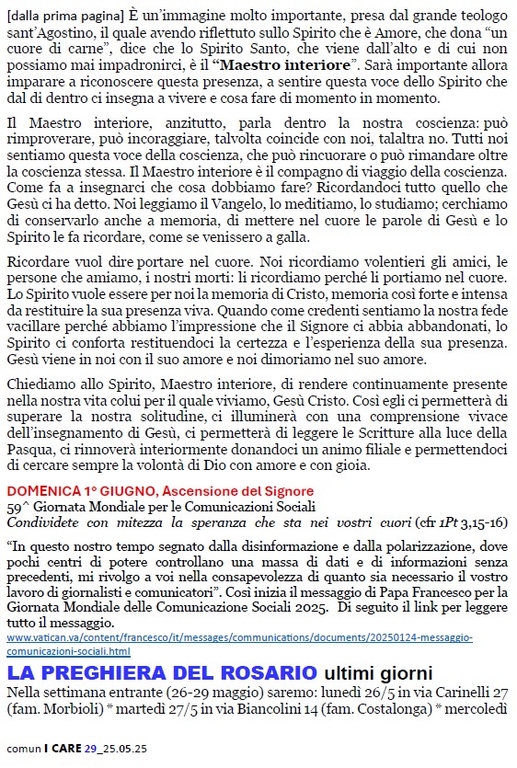 Comun I Care 24 Maggio pag.1