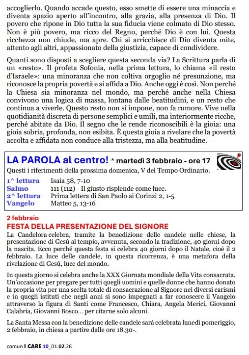 Comun I Care 31 gennaio pag.1
