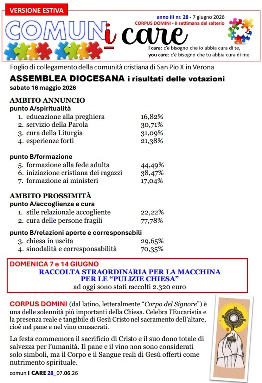 Comun I Care 6 Giugno pag. 1
