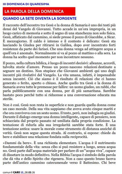 Comun I Care 7 marzo pag. 1