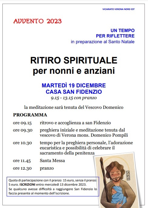 Ritiro spirituale per anziani