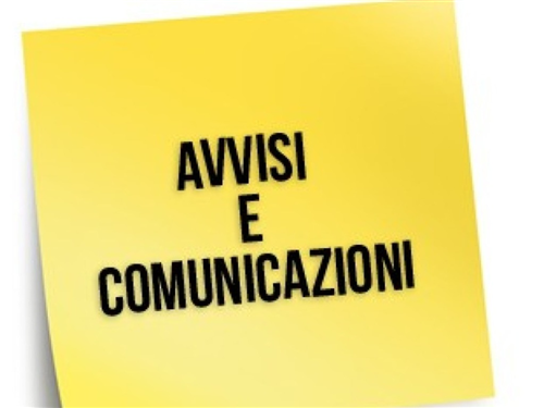 avvisi e comunicazioni