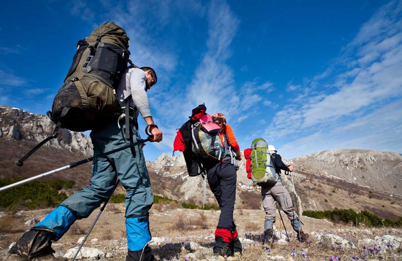 escursione in montagna